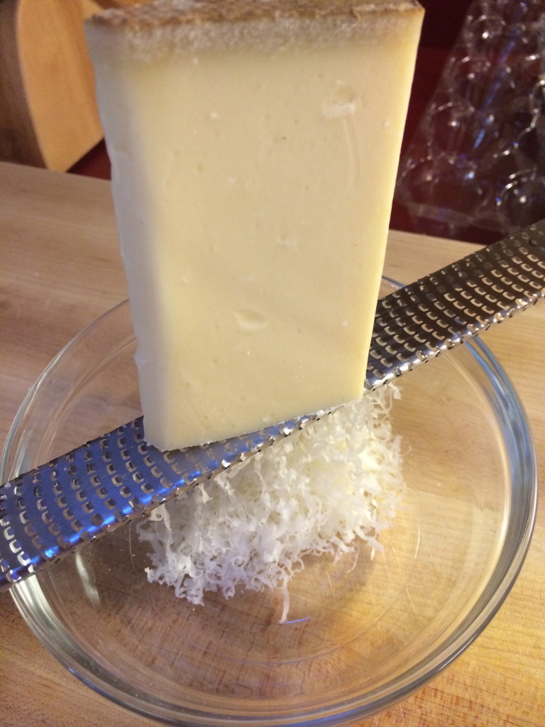 Finely shredded Gruyere