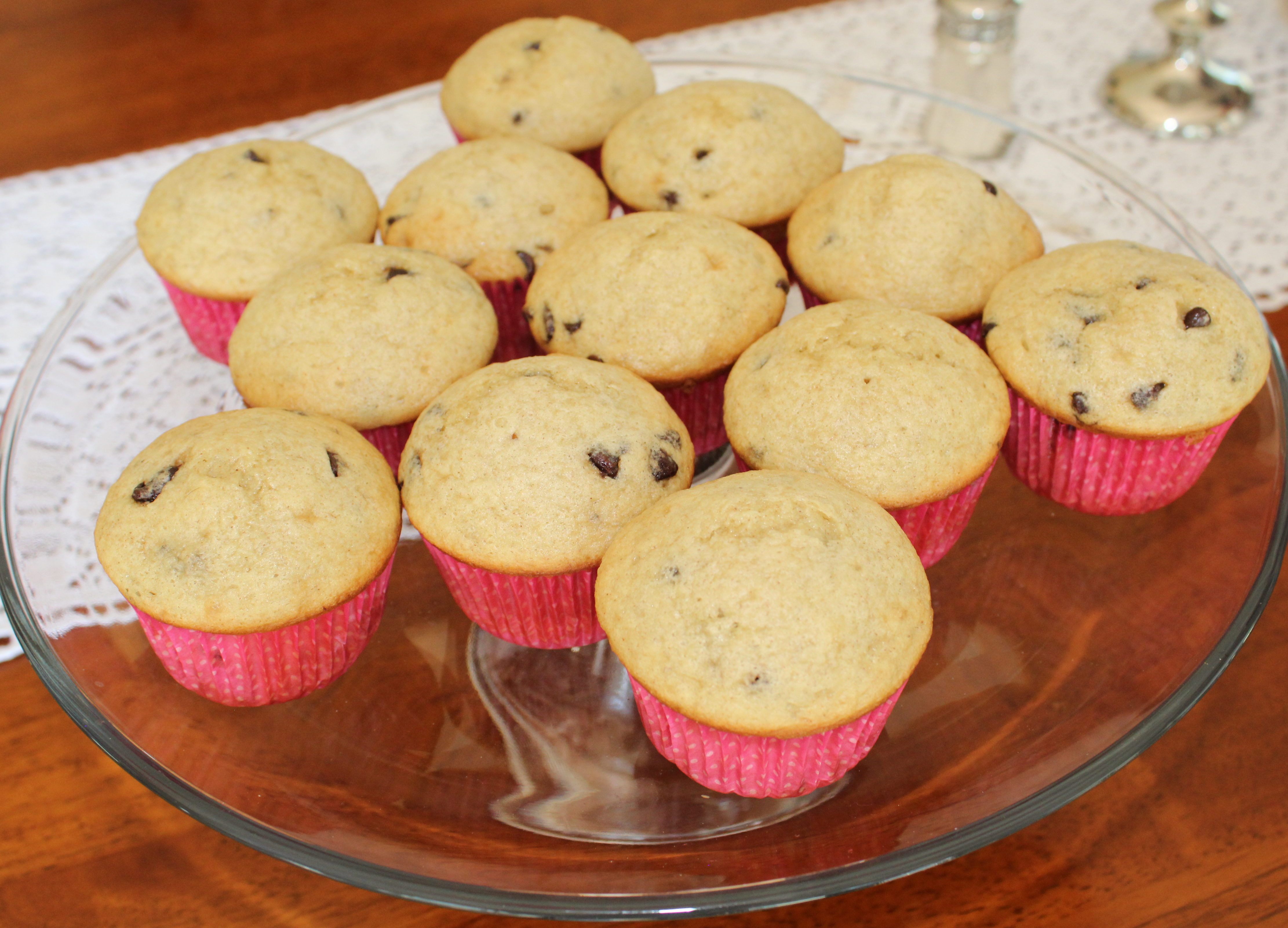 Healthier Banana Chocolate Chip Muffins